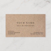 Carte De Visite Modern Yoga Instructeur Professionnel Logo Busines (Dos)