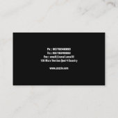 carte de visite moderne (Dos)