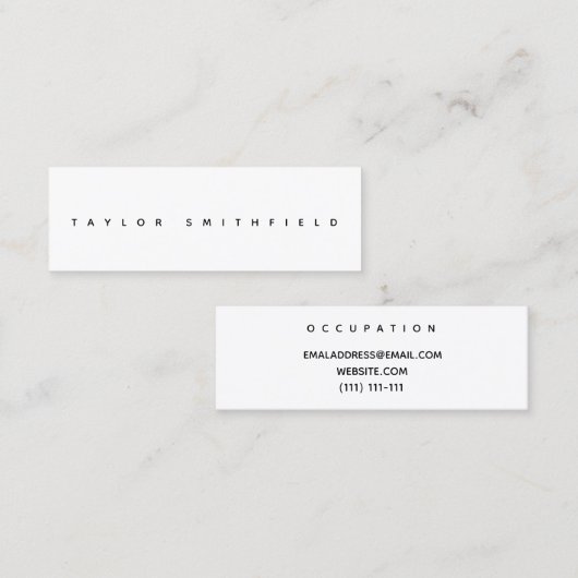 carte de visite moderne (Devant / Derrière)