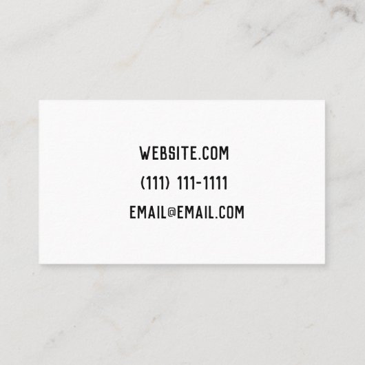 carte de visite moderne (Dos)
