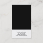 Carte de visite moderne (Dos)