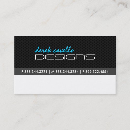 Carte de visite moderne (Devant)