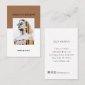 Carte de visite moderne (Devant / Derrière)