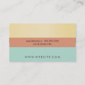 Carte De Visite Moderne (Dos)