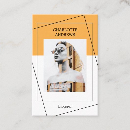 Carte de visite moderne (Devant)