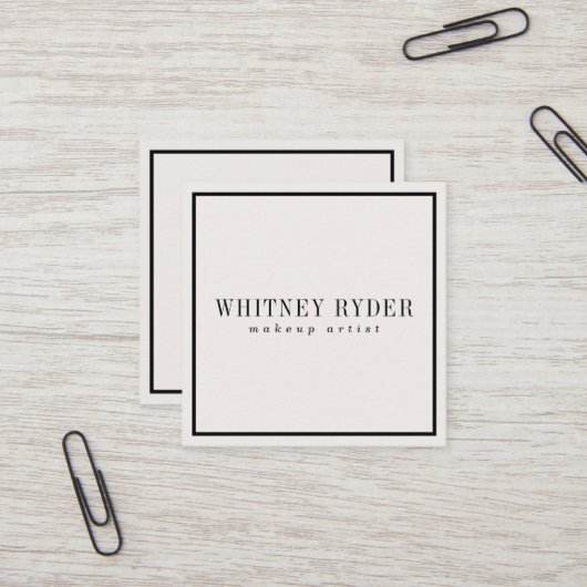 Carte de visite moderne (Devant/Arrière en situation)