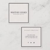 Carte de visite moderne (Devant / Derrière)