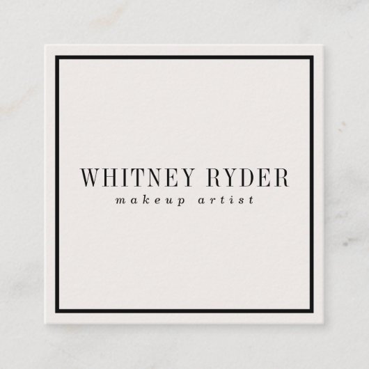 Carte de visite moderne (Devant)