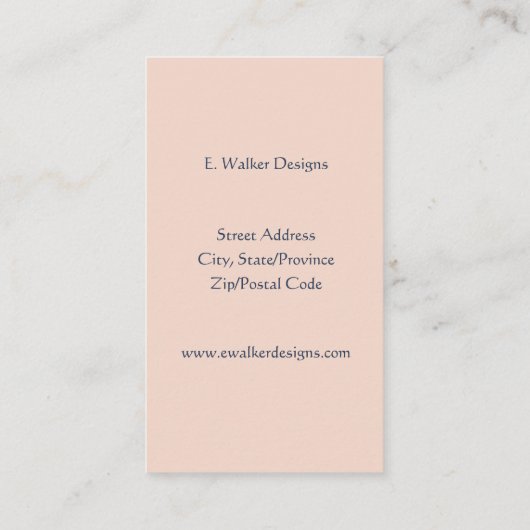 Carte De Visite Moderne (Dos)