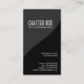 Carte de visite moderne (Dos)