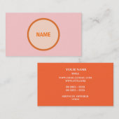 Carte De Visite Moderne (Devant / Derrière)