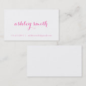 Carte de visite moderne (Devant / Derrière)