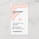 Carte de visite moderne (Dos)