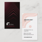 Carte de visite moderne (Devant / Derrière)