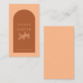 Carte de visite moderne à arches chics (Devant / Derrière)