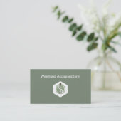 Carte de visite moderne à deux côtés pour services (Debout devant)