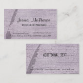 Carte De Visite Moderne à la mode du stylo antique de l'auteur (Devant / Derrière)