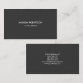Carte de visite moderne à la mode gris clair (Devant / Derrière)