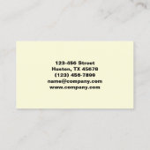 Carte De Visite Moderne à la mode ongles Artiste Nail Salon Manicu (Dos)