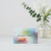 Carte De Visite Moderne Abstrait Art Modèle Professionnel Élégant (Debout devant)