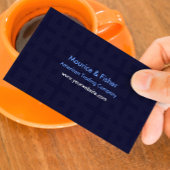 Carte de visite moderne Abstrait bleu