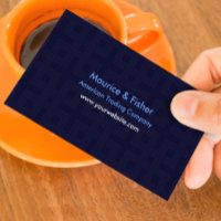Carte de visite moderne Abstrait bleu