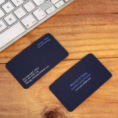 Carte de visite moderne Abstrait bleu