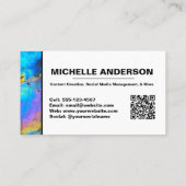 Carte De Visite Moderne Abstrait couleur professionnelle (Dos)