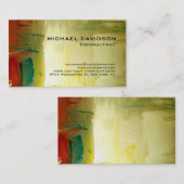 Carte De Visite Moderne Abstrait élégant (Devant / Derrière)