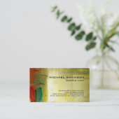 Carte De Visite Moderne Abstrait élégant (Debout devant)