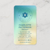 Carte De Visite Moderne Abstrait Gradient tendance Ajouter un logo (Devant)