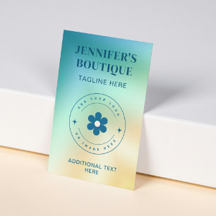 Carte De Visite Moderne Abstrait Gradient tendance Ajouter un logo