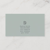 Carte De Visite Moderne Abstrait tendance bleu neutre (Dos)