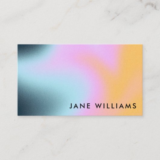 Carte De Visite Moderne Abstrait tendance Ombre Gradient (Devant)