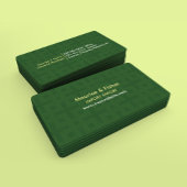 Carte de visite moderne Abstrait vert