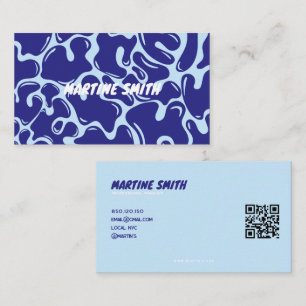 carte de visite moderne abstraite et groovy
