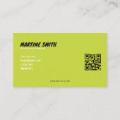 carte de visite moderne abstraite groovy (Dos)