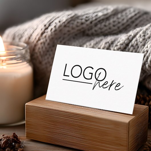 Carte De Visite Moderne Ajoutez Votre Logo Code QR Professionnel