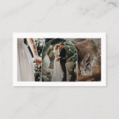 Carte De Visite Moderne Arch Script Photographie Professionnel (Dos)