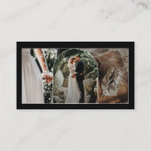 Carte De Visite Moderne Arch Script Photographie Professionnel (Dos)