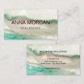 Carte De Visite moderne architecture minimale bus immobilier (Devant / Derrière)