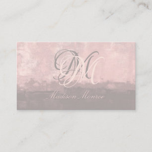 Carte De Visite Moderne art stylisé lumière rose pâle Nr41