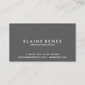 Carte de visite moderne Art Turquoise (Dos)