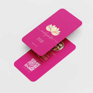 CARTE DE VISITE MODERNE ARTISTE NAIL TECH BEAUTY SALON ROSE