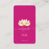 CARTE DE VISITE MODERNE ARTISTE NAIL TECH BEAUTY SALON ROSE (Devant)