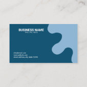 Carte De Visite Moderne Artistic Blue Mobile Car Laver et détails (Dos)