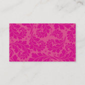 CARTE DE VISITE moderne audacieux florissant rose (Dos)