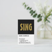 Carte de visite moderne, audacieux, professionnel (Debout devant)