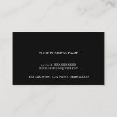 carte de visite moderne avec carte du monde blanc  (Dos)