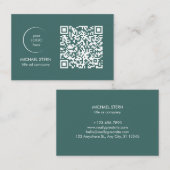Carte de visite moderne avec code QR (Devant / Derrière)
